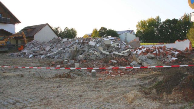 Abriss des "alten" Gerätehaus